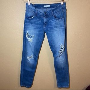 Blue Distressed Women Jeans